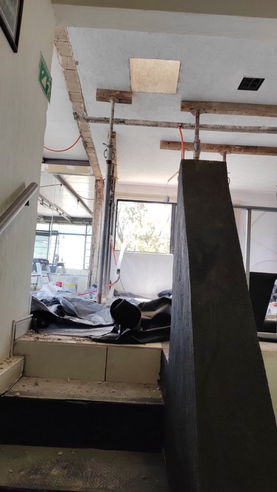 Avance de la obra en el cuarto piso
